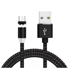 Кабель магнитный microUSB чёрный 1 м X-CABLE 360